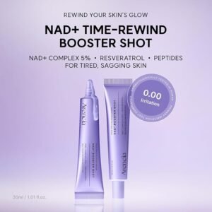 ارينسيا معزز مصل NAD+ مع 5% NAD+ مركب وريسفيراترول، دعم الترطيب والحاجز